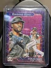 Starling Marte 2021 Panini Donruss Optic Diamond Kings Pink Velocity /249 #17