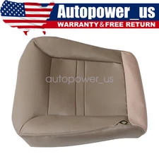 For 2000-2001 Ford Excursion Front Passenger Side Bottom Leather Seat Cover Tan