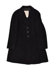 Gianfranco Ferre Womens Overcoat Uk 10 Small Black Ox12