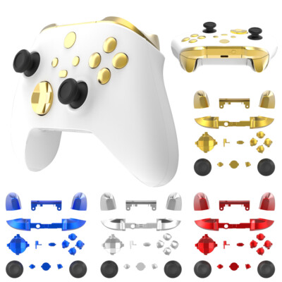 Chrome LB RB LT RT D-pad ABXY Replacement Buttons for Xbox Series