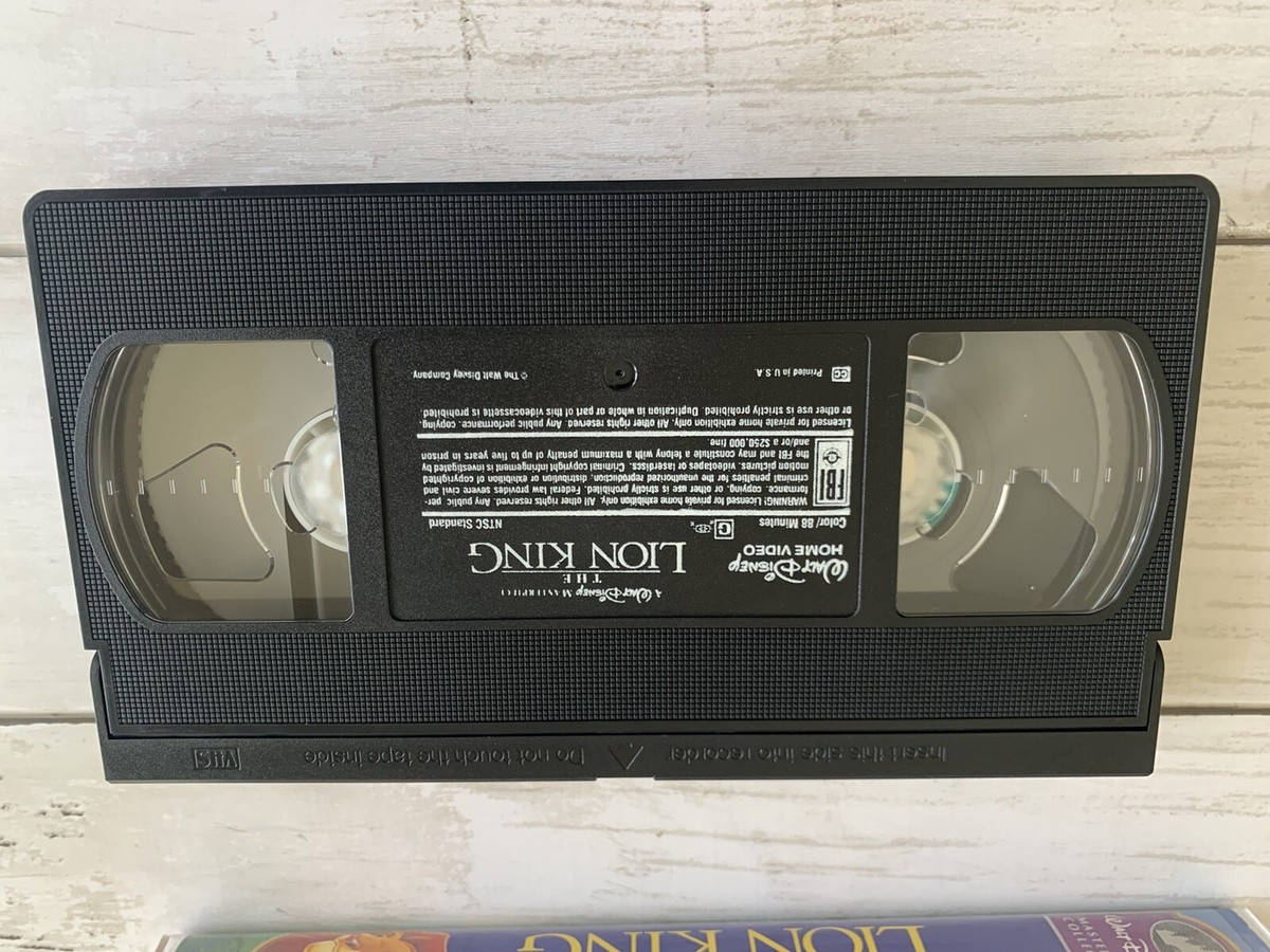 Vintage Walt Disney Lion King Masterpiece Collection VHS 1995 # 7