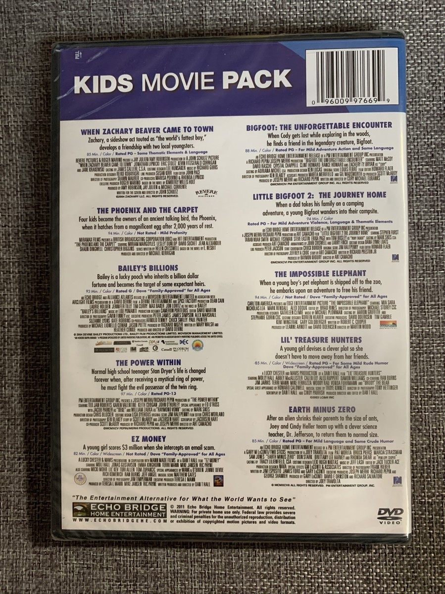 10 Movie Kids Pack BRAND NEW UNOPENED FACTORY SEALED DVD BUY 2 GET