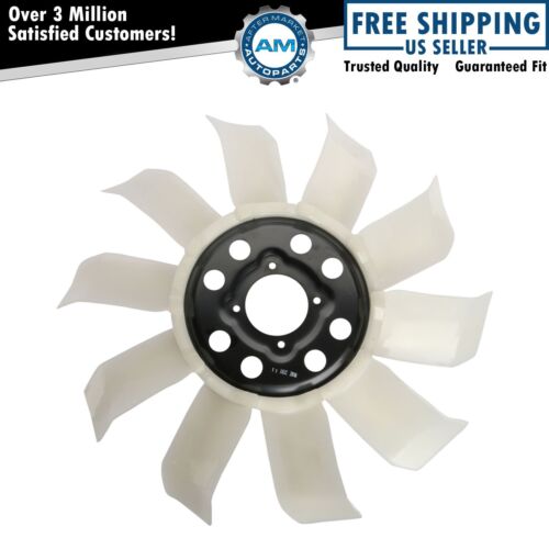 Radiator Fan Assembly Ten Blade Fits 85-04 Ford - Afbeelding 1 van 4