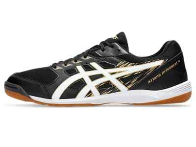 Asics Table Tennis Shoes ATTACK HYPERBEAT 4 Black/White 1073A056