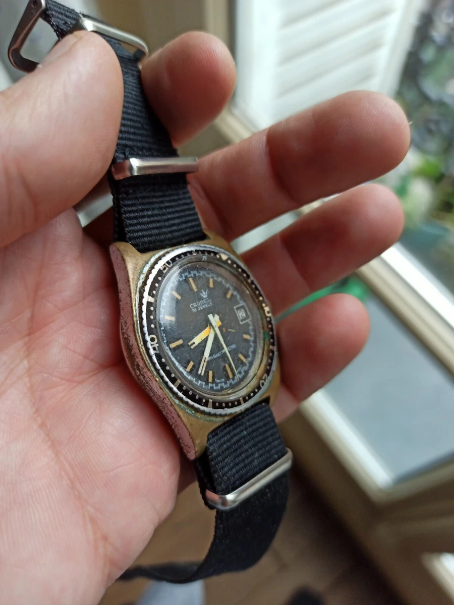 Cronel Mechanical Skin Diver Watch Works | eBay