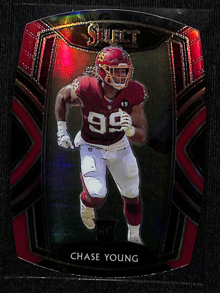 2020 Panini Select Red Prizm Die Cut #264 Chase Young - RC