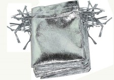 JSP LARGE SILVER METALIC POUCH 2 7/8"x3 1/4" 12 PIECES bx1272 