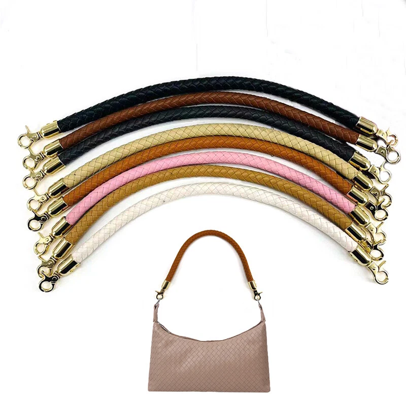 Bag Strap Braided Bag Handle Bag Belt DIY Handle Shoulder Strap PU Leather