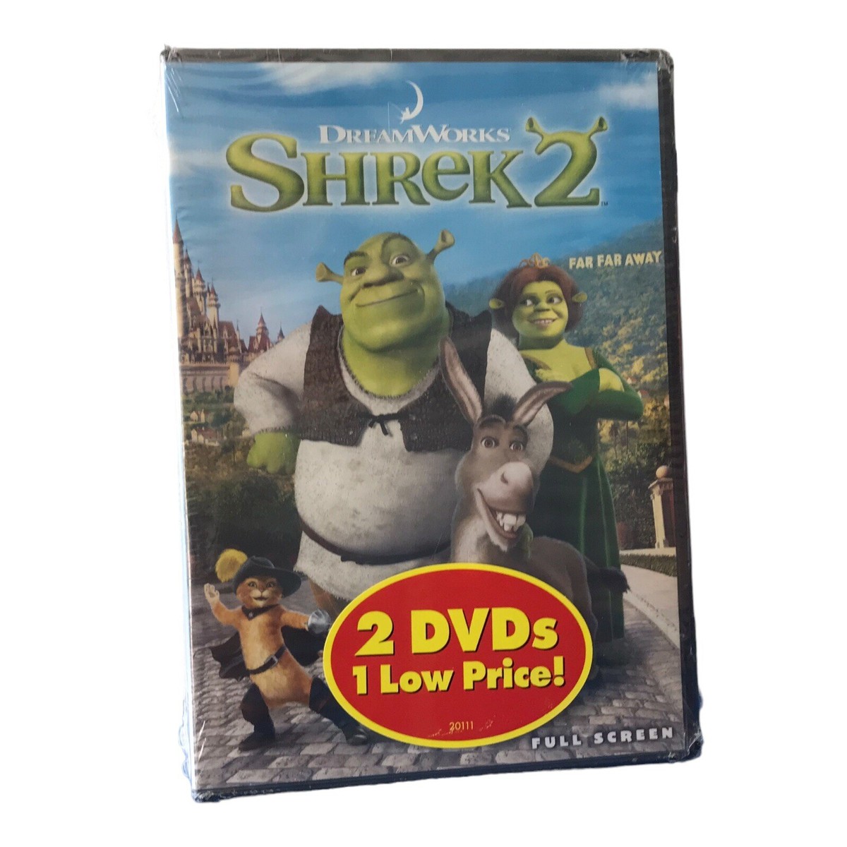Shrek 2 for 1 DVDs Shrek and Shrek 2 Full Screen Dreamworks Brand 