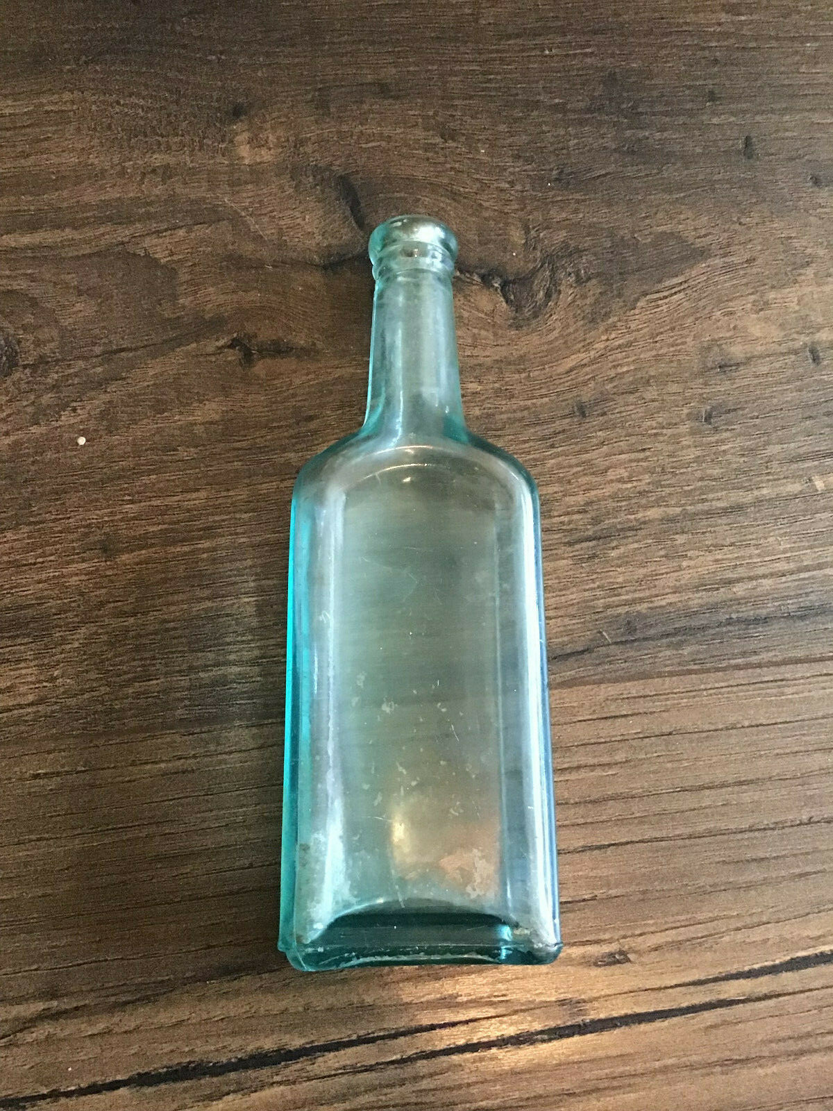 Vintage Green Fletcher's Castoria Bottle 6 inches tall preowned