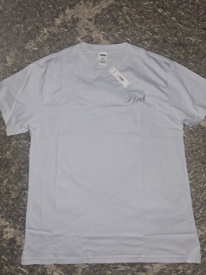 VSPINK bling Glitter Logo campus tee New Xs Blue Studded logo 