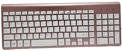 JOYACCESS  Wireless Keyboard ONLY - 2.4G Slim Rose Gold
