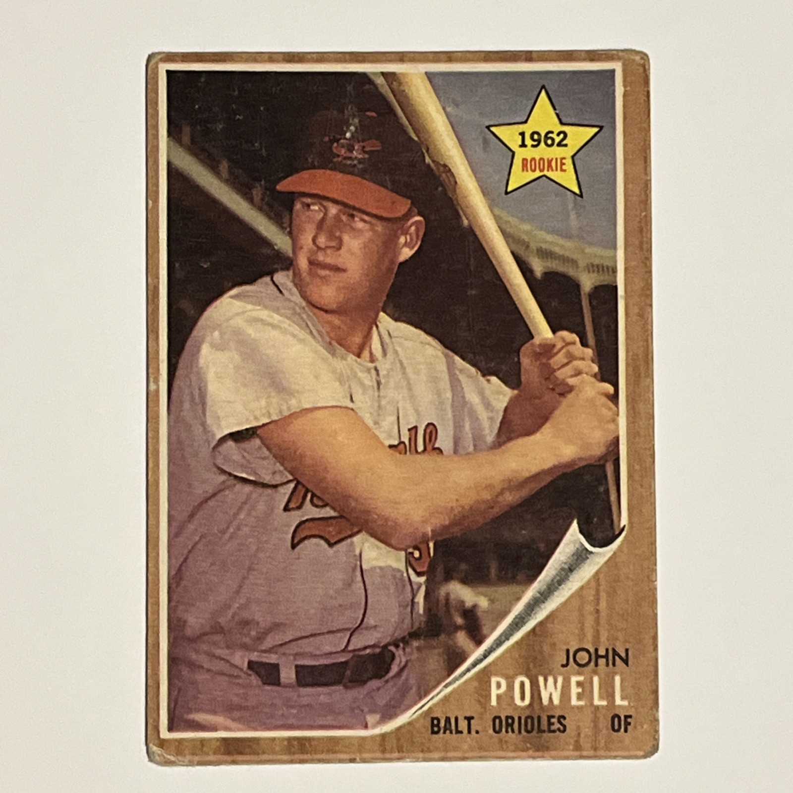 John Boog Powell 1962 Topps Rookie Card RC #99 Baltimore Orioles