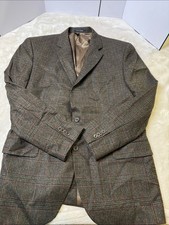 Ing Loro Piana for Daniel Cremieux wool Plaid Sport Coat SZ 44Reg. Excellent