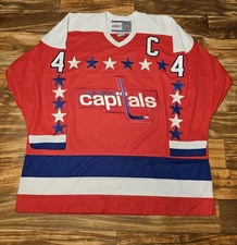 Vintage Hockey CCM Kevin Hatcher Washington Capitals NHL Jersey Jumbo Sz 2XL/3XL