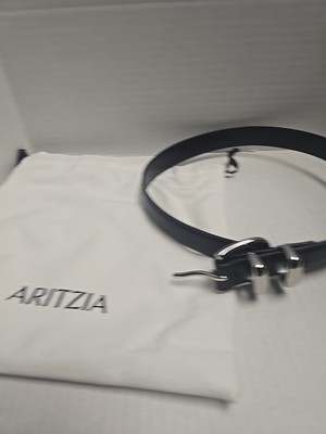 Aritzia Real Leather Belt XS Legendary Solid Brass Leather Belt | Aritzia US main image 3