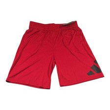 Adidas Boy's Elastic Waist Shorts Dark Red XL 18-20