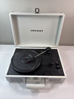 Crosley Cruiser Deluxe CR8005D-WS 3-Speed Turntable Record Player Not Tested