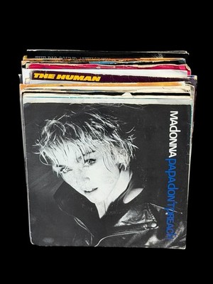 Collection Job Lot Of 34 x Synth Pop / New Wave 80 s 7  Vinyl Records Single