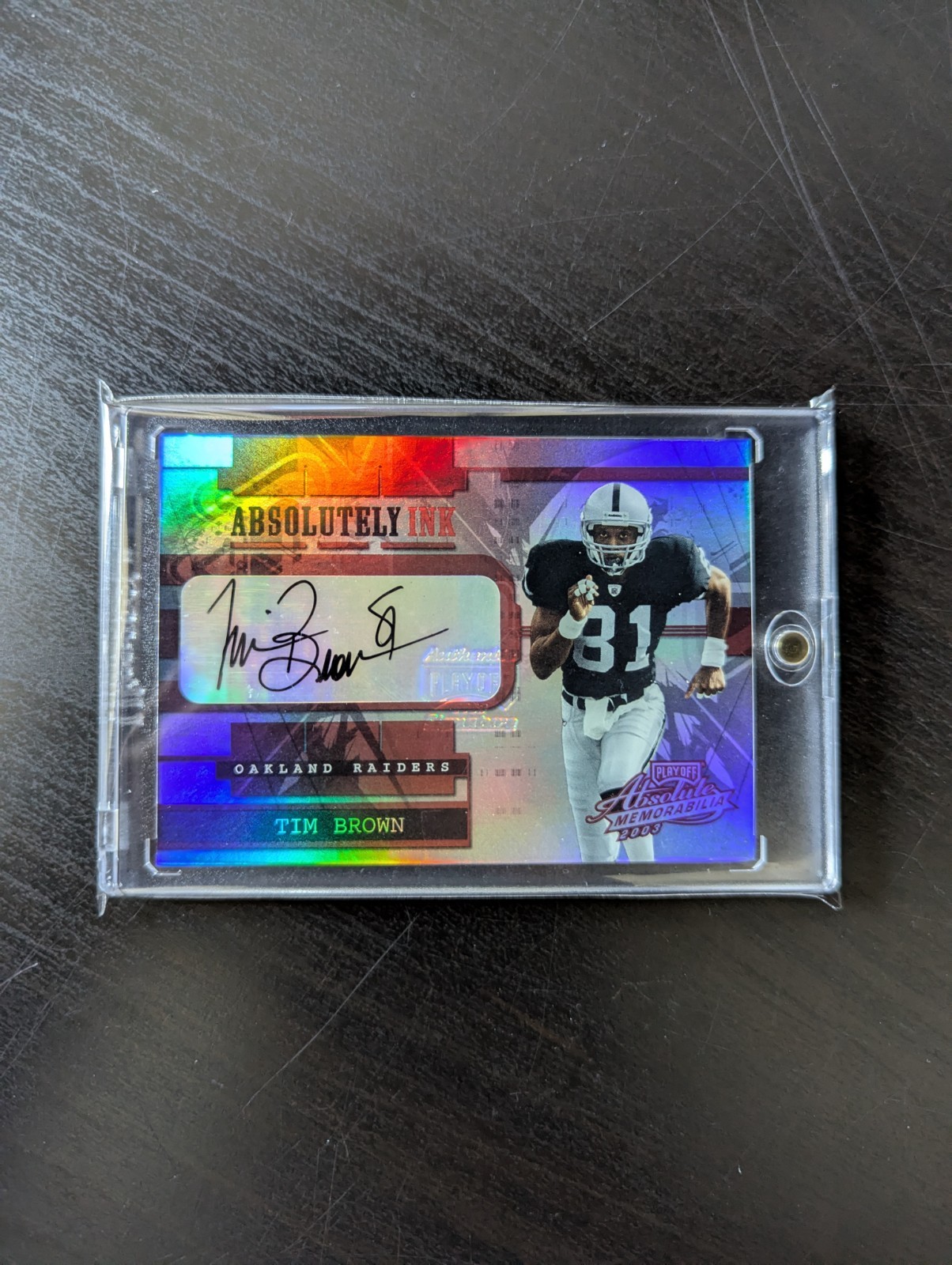 2003 Playoff Absolute Memorabilia Tim Brown AI-18 /25