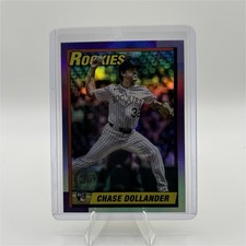 Topps Chase Dollander Colorado Rockies Rookie Refractor 1990 2025 Update #U90-50