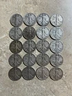 Walking Liberty Half Dollar Lot Of 20 Silver