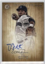 2014 Bowman Inception Prospect Auto Gold 2/99 DJ Peterson #PA-DPE Auto 0s3