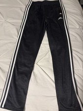 Adidas Boys Joggers /track pants AK5799 - Black/White Size: L 14/16 - NWT