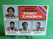 1975-76 Topps - Team Leaders Spencer Haywood, Slick Watts, Archie Clark #132 NM 