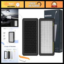 HEPA Cabin Air Filter 2 Pack for Tesla Model 3/Y - PM2.5 Activated Carbon Replac