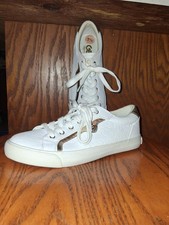 Zapatillas GBG Los Angeles en Blanco y Dorado Mujer Talla 7.5 Nuevas Sin Caja