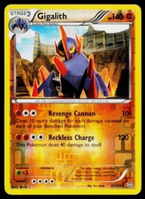 Gigalith Holo Rare Dragons Exalted 67/124 Pokemon Card Fighting Stage 2 2012 MP