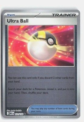 Ultra Ball 131/132 Mega Evolution Common Pokemon Reverse Holo NM