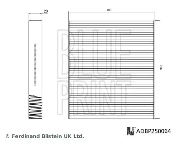 ✅Fits BLUE PRINT ADBP250064 Filter, cabin air ADBP250064 Cabin filte ⭐UK Seller⭐ - Image 11