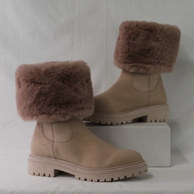 GEOX IRIDEA FAUX FUR BOOTS WOMEN'S 9.5