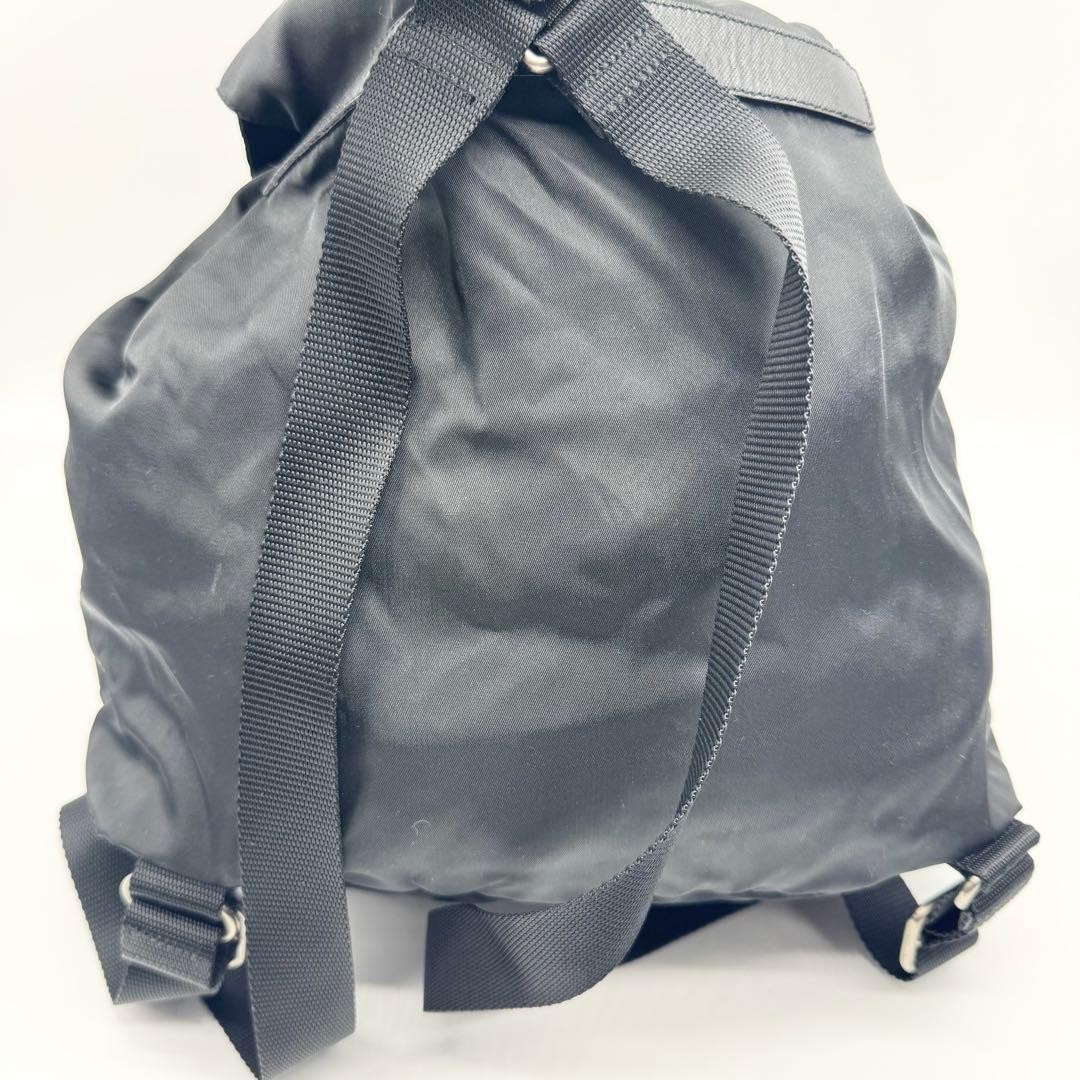 PRADA backpack Saffiano leather triangular logo b… - image 6