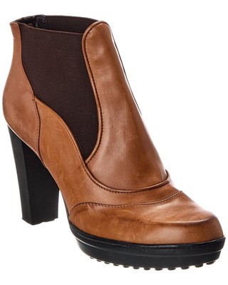 Tod S Leather Boot Women's Brown 39