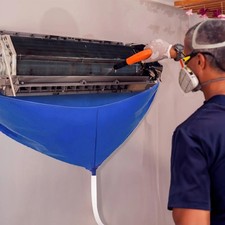 Air Conditioner Cleaning Cover Reusable Funnel Shape Split AC Cleaning Bag
