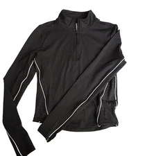 90 Degree by Reflex Pullover Womens Small Serve It Up Half Zip Mesh Trim Athleti