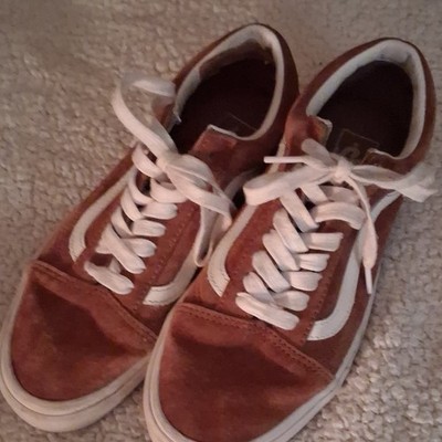 VANS Eco- Dry Men's Suede Low Top Lace-Up Sneakers Brown/White US 8