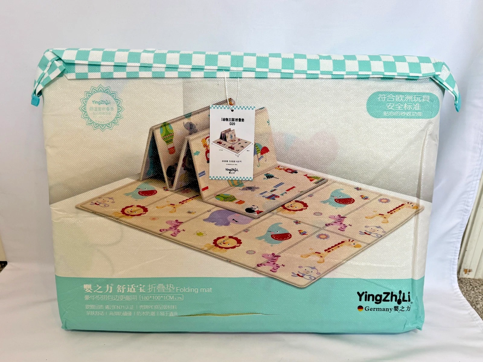 Folding Baby Play Mat Reversible Foam Crawling Mat Waterproof YingZhiLi NEW