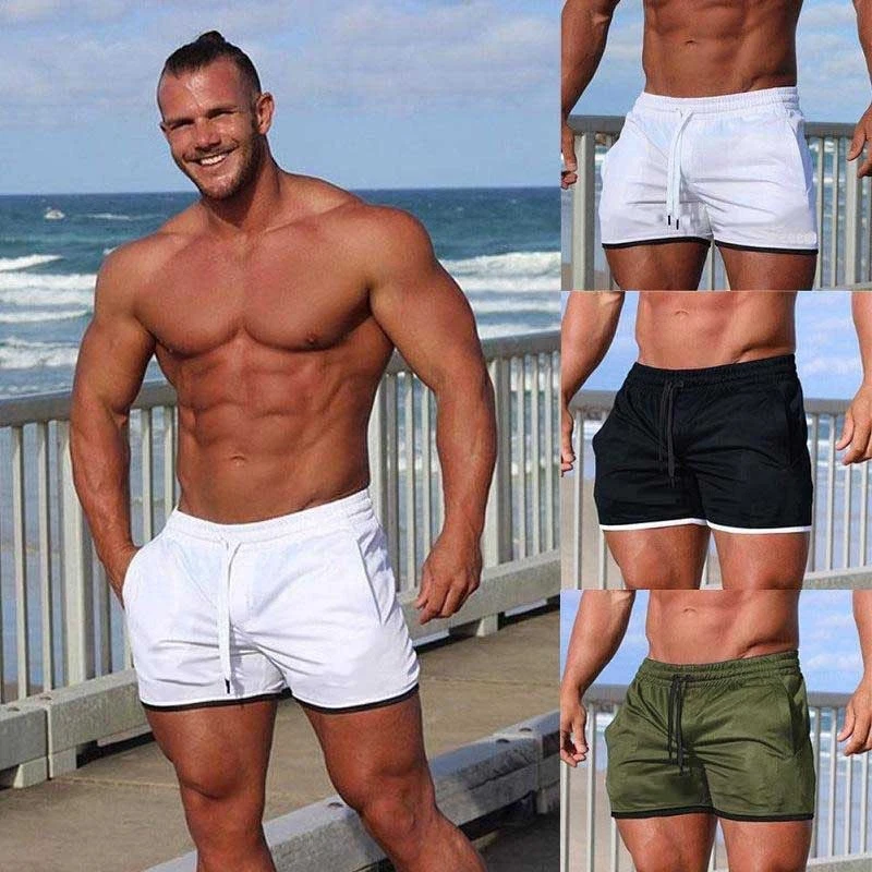 Muscle Men's Shorts for Sports Fitness Running Outdoor Breathable Quick Dry