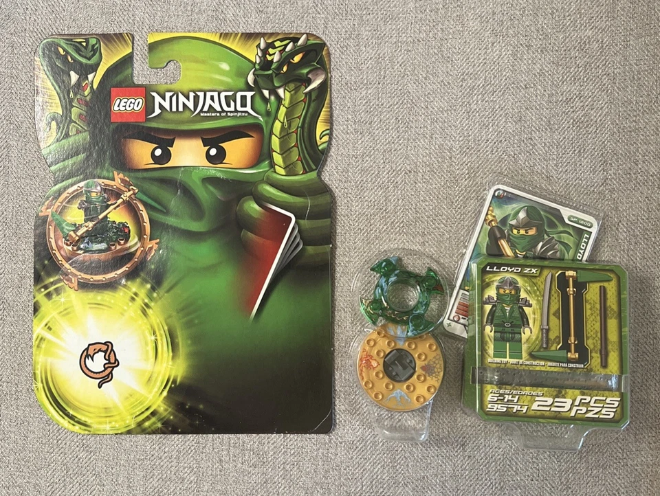 Lego Ninjago MASTERS OF SPINJITZU 9574 Lloyd ZX Novo em Folha Look de Selo Quebrado - Imagem 2 de 4