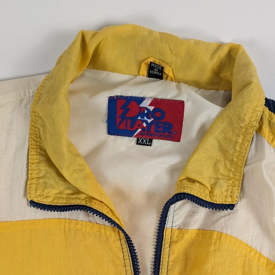 Vintage University of Michigan Football Windbreaker 90s Jacket Pro Player XXL - Image 4 of 4