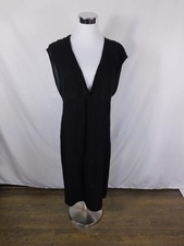 Kona Sol Black Crinkle Rayon Midi Cover-Up L ...