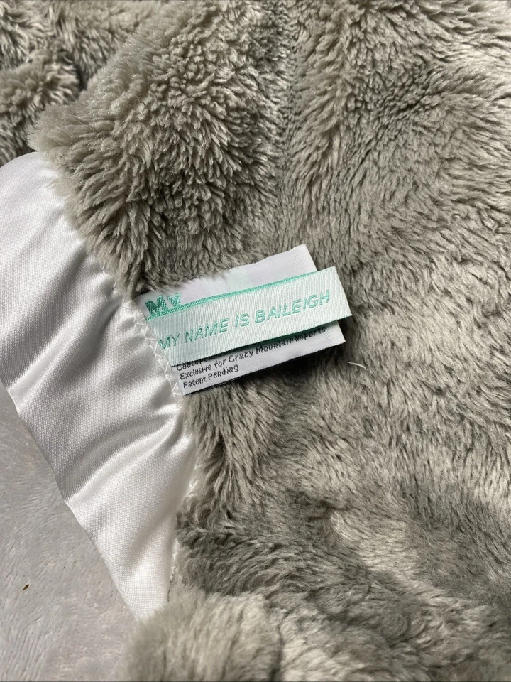 My Banky Gray Mouse Plush Baileigh Security Blanket Satin Trim Lovey Stuffed Toy - Image 4 of 4