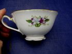 Vintage Crown China CO Tea & Cup & Saucer Purple & White Violets - Lovely — photo 4