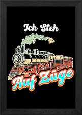 Train Trains Model Railroa Framed Wall Art Poster Canvas Print Picture