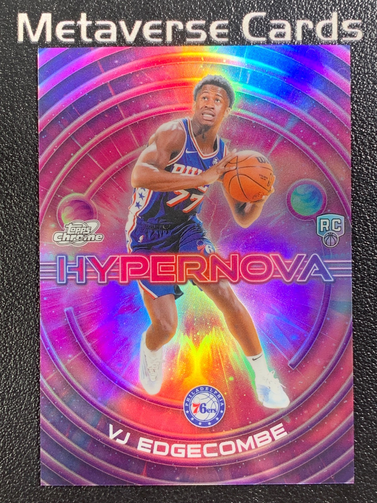 2025-26 Topps Cosmic Chrome Hypernova SSP Insert RC Vj Edgecombe CASE HIT