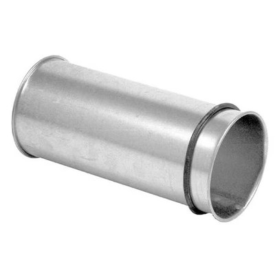 Nordfab 8040207302 Round Adjustable Nipple, 6 In Duct Dia, Galvanized Steel, 22